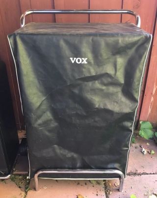 Vintage Vox Essex V1043 Bass Amplifier Black Vinyl Cover Only Rare Hard To Find