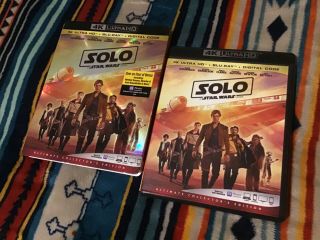 Solo: A Star Wars Story - 4k Ultra Hd/blu Ray With Rare Slipcover