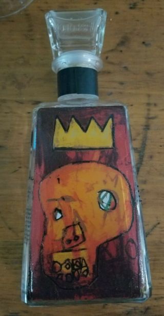 1800 Tequila Artist Jean - Michel Basquiat Red Kings Bottle Andy Warhol Rare Nyc
