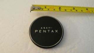 Rare Oem Asahi Pentax 49mm Metal Push On Lens Cap Cover