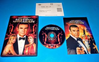 Never Say Never Again (1983) Widescreen,  Sean Connery,  007,  Rare Dvd -