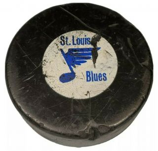 Chucks Mia St.  Louis Blues Nhl Official Practice Hockey Puck Rare - Canada