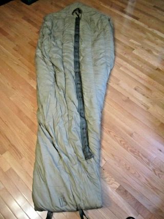 Vintage Us Military Army M - 1949 Down Filled Mountain Mummy Style Sleeping Bag