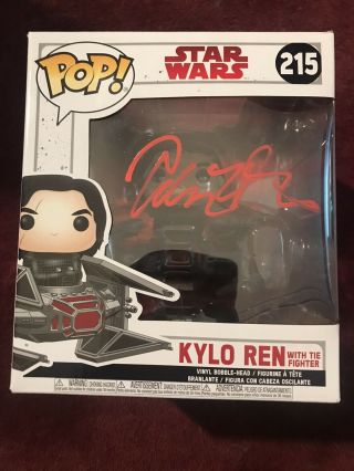 Adam Driver Signed Autographed Funko Pop In Person Kylo Ren Star Wars Rare