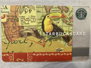 Rare 2002 Starbucks Card Toucan Old Logo