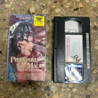 Phantom Of The Mall Horror Vhs Fries Rare Oop Gore 80s Htf Popcorn Dead Alive