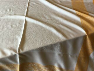 3 Vintage Tablecloths - 46 X 48 " - 49 X 51 " - 46 X 49 " - White & Cream - 1940 