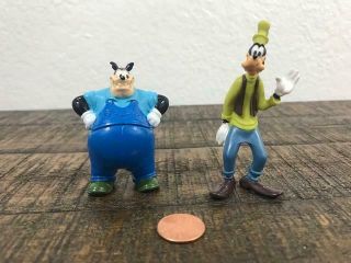 Disney Mickey Mouse Pete 2.  5 " Figure Rare & Goofy Toy Cake Topper