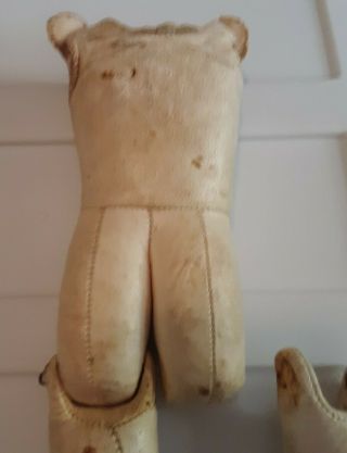 Antique Labeled FLORADORA GERMANY Armand Marseille Kid Leather Doll Body parts 3
