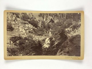 Rare Albumen Boudoir Photo " On The Road To Yosemite " California By Moultrie 1884