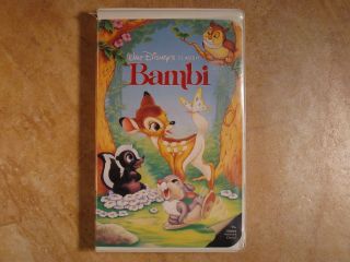 Bambi The Classics Clamshell Hologram Vhs Rare 1st Edition 1989 Walt Disney 