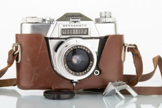 Voightlander Bessamatic Deluxe Skoparex 35mm F/3.  4 Rare Slr Camera,  Functional