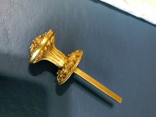 Sherle Wagner Gold Plated Brass Knob,  For Drawer Pull Or Door