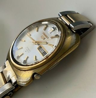 Vintage Seiko 5 21 Jewels Automatic Watch Water Resistant Japan - Runs 3