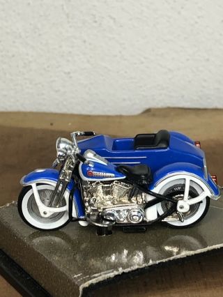 hot wheels 100 Collec 1/64 Harley Davidson With Side Car Rare And Hard To Find. 3
