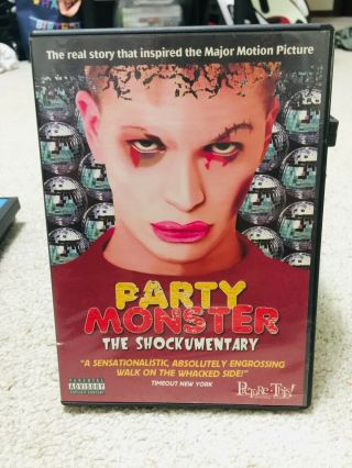 Party Monster: The Shockumentary (dvd,  2003) Oop Rare