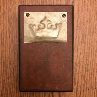 Vintage Rare Jan Barboglio Metalware,  Trinket Box W/ Crown On Top