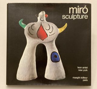 Joan Miro Sculpture W/ 2 Color Lithographs First Edition 1974 Amiel Rare Lithos