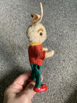 RARE 7” Vintage Schuco Bigo - Fix Bunny Rabbit Hase Bendable Doll Cute No Res 3
