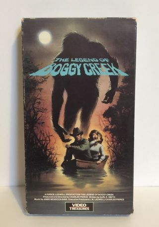 The Legend Of Boggy Creek Vhs / Video Tape Swamp Monster Horror 1990 Rare