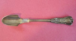 U.  S.  Navy International Silver Kings Pattern Cheese Scoop Fouled Anchor Ex