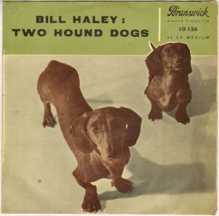 Rare Bill Haley " Two Hound Dogs " French 50 