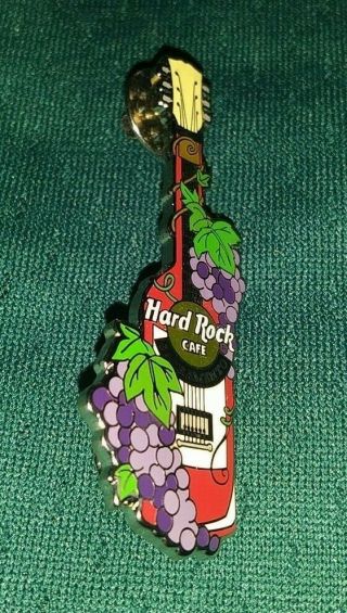 Hard Rock Cafe Hrc Sacramento Grape Vine Wine Guitar Collectible Pin Rare /le