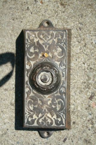 Antique Eastlake Victorian Cast Iron Door Bell