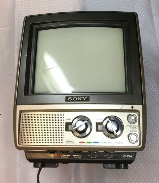 Vintage Sony Trinitron Color Television Kv - 9300 Rare