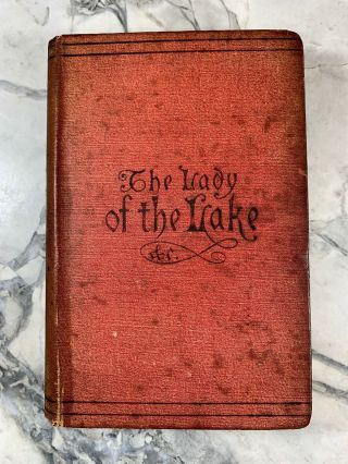 1875 Antique Book " Lady Of The Lake " Sir Walter Scott