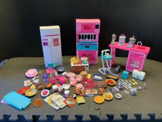 Vintage Barbie So Much To Do Kitchen Set Stove,  Frig,  Dishwasher Mattel Inc.  1990s