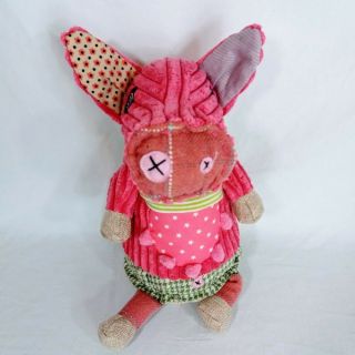 Rare Deglingos Jambonos Pig Retired Stuffed Animal Plush Toy Unique French Pink