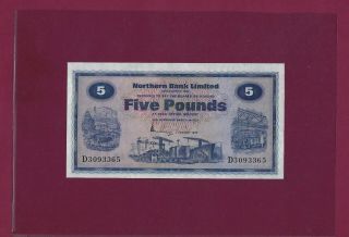 Ireland Northern Bank 5 Pounds 1976 P - 188 Unc Rare Key Date