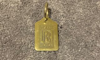 RARE Vintage Rolls Royce Gold Key Chain 3