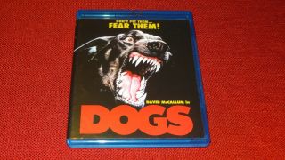 Dogs - Horror Movie Blu Ray Disc 1976 Film Scorpion Release Vintage Rare Movie