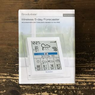 Brookstone Wireless 5 - Day Weather Forecaster Accuweather Ambient Rare