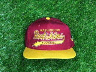 Vintage Starter Washington Redskins Script Snapback Hat Cap Nfl Wool 90s Rare