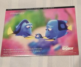 Finding Dory Disney Pixar Fyc Promo Screener Dvd For Your Consideration Rare Htf