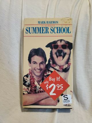 Summer School (vhs,  1987) Former Rental Very Rare