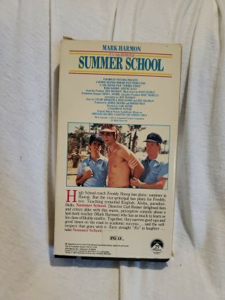 Summer School (VHS,  1987) FORMER RENTAL VERY RARE 2