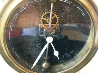RARE 1920 ' s Antique French Gravity Clock British made By Watson & Webb 2