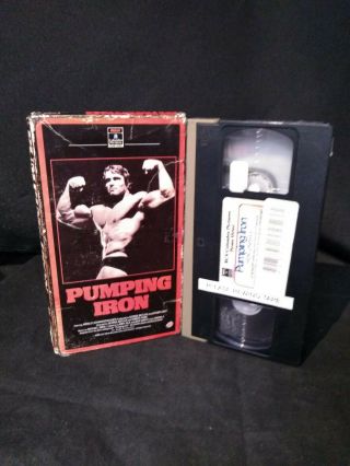Pumping Iron Vhs 1988 Vintage Tape Very Rare Arnold