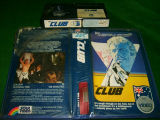 The Club (1980) Pre Cert Rare Ozploitation Star Video Release Betamax 1st Issue