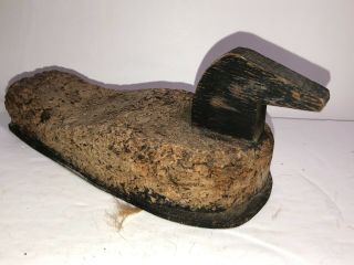Real Deal Vintage Very Old Antique Primitive Duck Cork & Wood Hunting Decoy