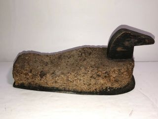 Real Deal Vintage Very Old Antique Primitive Duck Cork & Wood Hunting Decoy 3