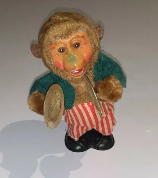 Antique Vintage Monkey Wind - Up Toy Clapping Cymbals