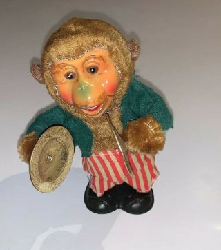 Antique Vintage Monkey Wind - up Toy Clapping Cymbals 2