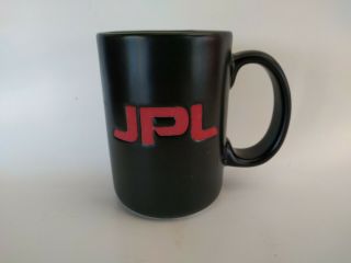 Rare Vintage Nasa Jpl Coffee Mug Black Red Jet Propulsion Laboratory Lab