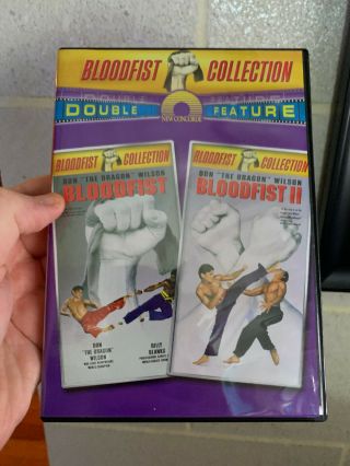 Bloodfist And Bloodfist Ii Rare Double Feature Oop Dvd Don " The Dragon " Wilson