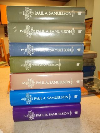 The Collected Scientific Papers Of Paul A Samuelson.  7 Volumes Rare Economics